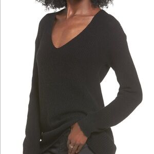 BP / NWT black knit v-neck sweater